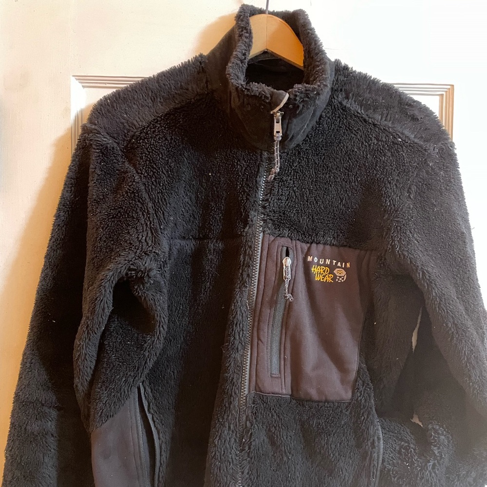 Marmot Monkeyfur fleece jacket, Sz M, black